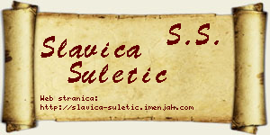 Slavica Šuletić vizit kartica